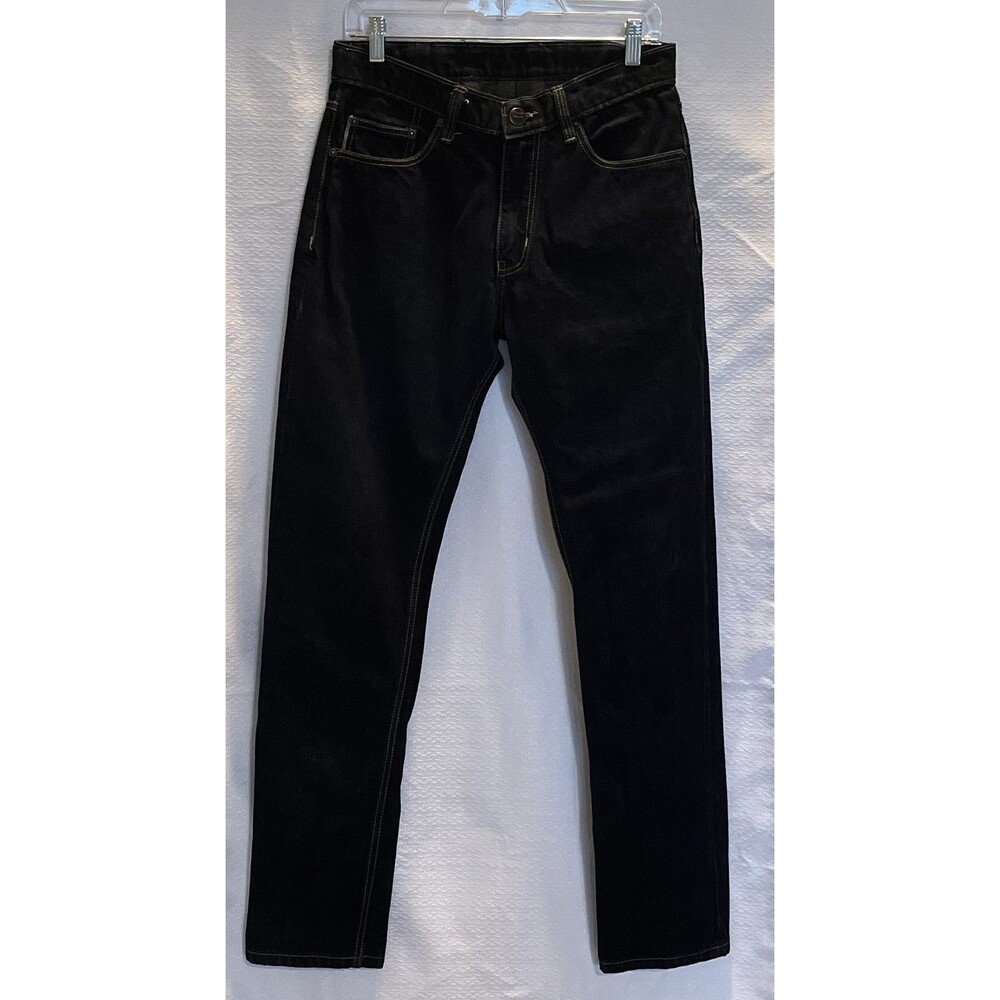 Rocker Denim Selvedge Unique Custom Made Straight Leg Jeans Mens 30x31 Dark Blue